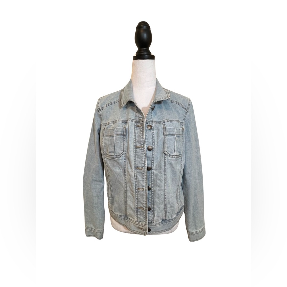 Cropped denim jean jacket